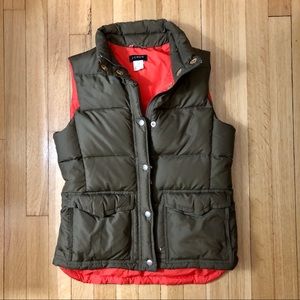 J. Crew | down puffer vest jacket - XS